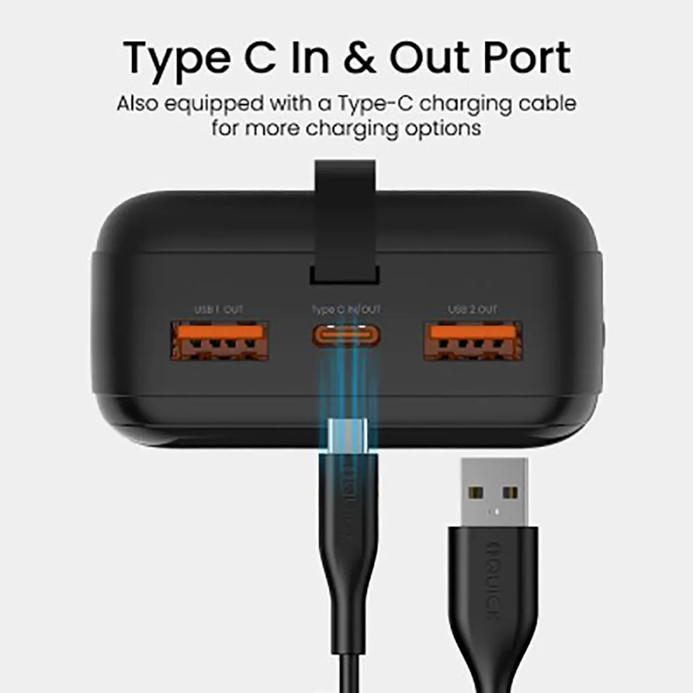 iQuick Digital Display Power Bank 30000mAh 22.5W