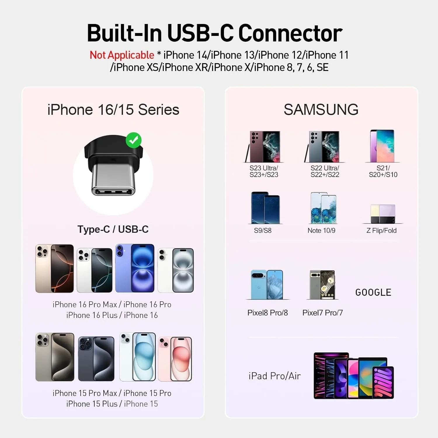 iWALK USB-C Portable Charger for iPhone 15/16, Mini 20W 4,800mAh Wireless Power Bank Fast Charging Travel Battery Pack Compatible with iPhone 16/15/15 Plus/15 Pro/15 Pro Max, Andriod Phone Samsung