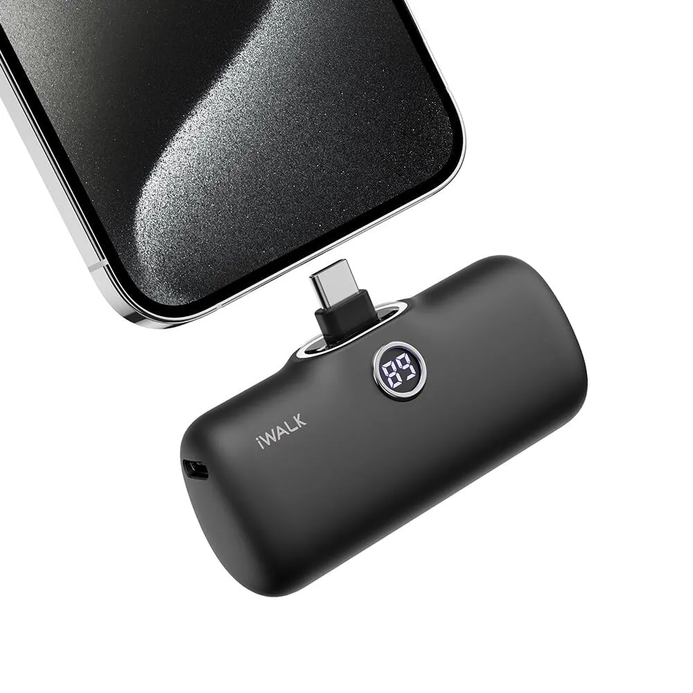 iWALK USB-C Portable Charger for iPhone 15/16, Mini 20W 4,800mAh Wireless Power Bank Fast Charging Travel Battery Pack Compatible with iPhone 16/15/15 Plus/15 Pro/15 Pro Max, Andriod Phone Samsung