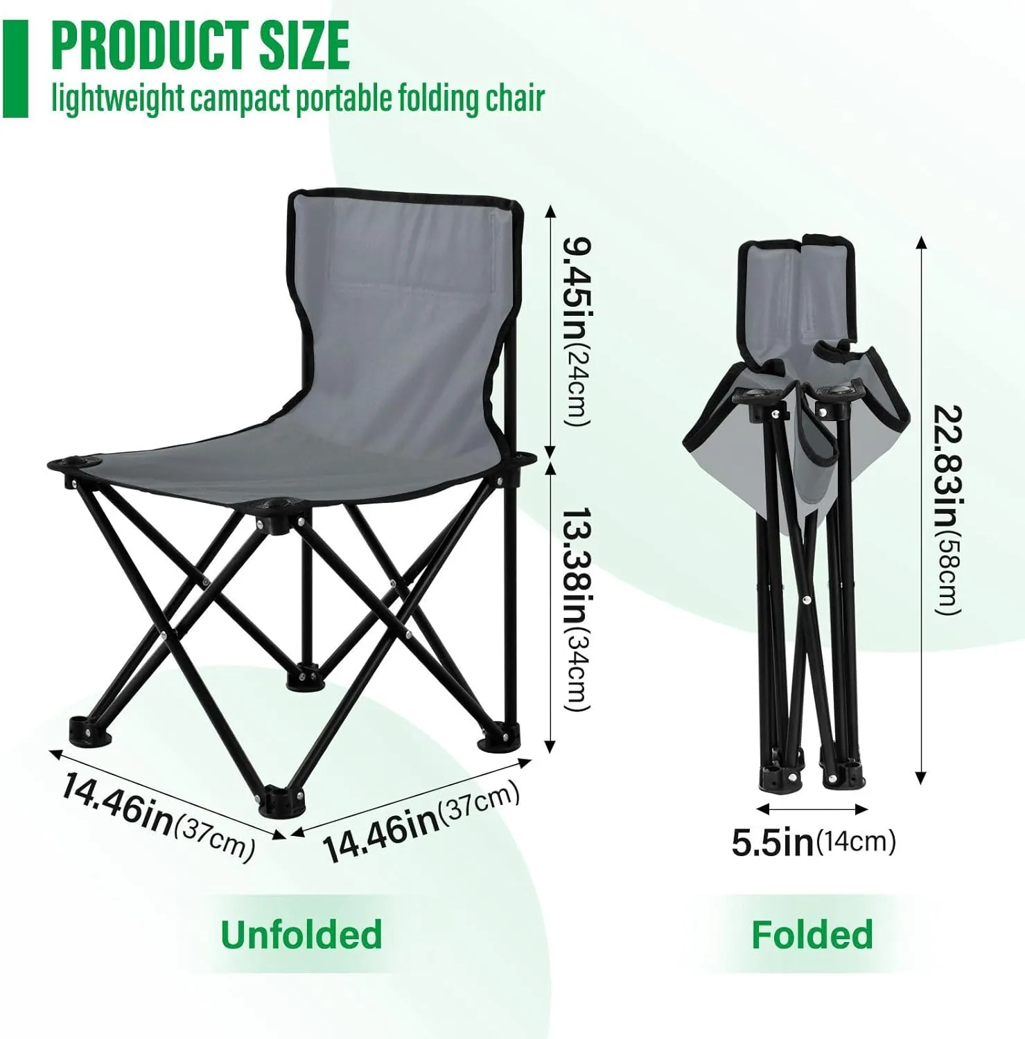 J JOYSAY Mountain Rock Gradient Portable Camping Chair Lightweight Outdoor Folding Chair for Adults Fishing Chair for Outside Camping Hiking Sports Beach Travel