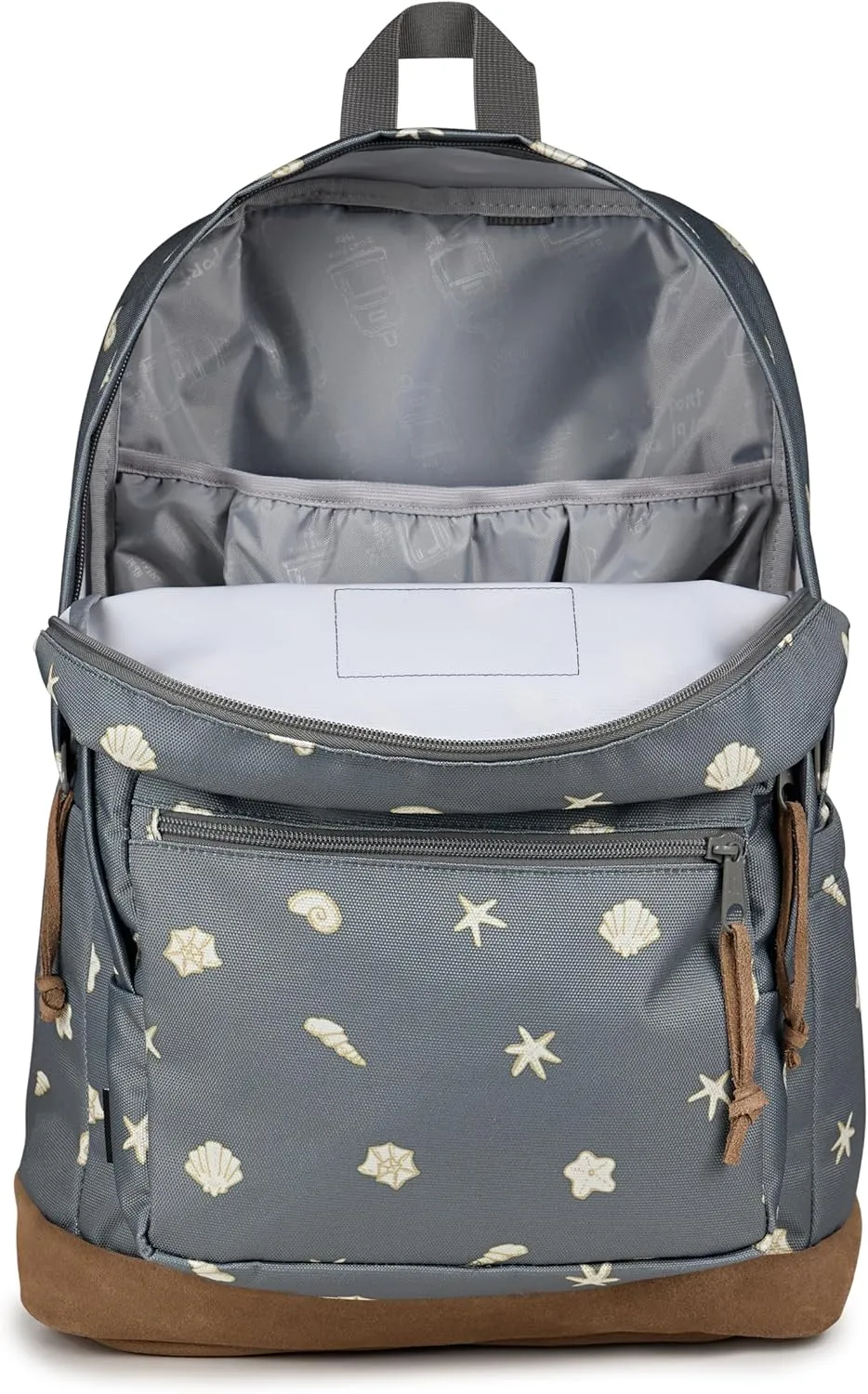JanSport Right Pack Backpack - Durable Daypack with Padded 15" Laptop Sleeve, Spacious Main Compartment & Integrated Water Bottle Pocket,Shell Yes​ Grey