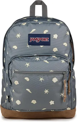 JanSport Right Pack Backpack - Durable Daypack with Padded 15" Laptop Sleeve, Spacious Main Compartment & Integrated Water Bottle Pocket,Shell Yes​ Grey