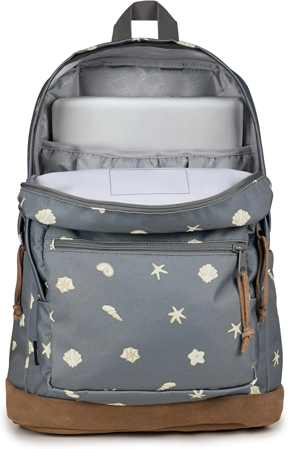 JanSport Right Pack Backpack - Durable Daypack with Padded 15" Laptop Sleeve, Spacious Main Compartment & Integrated Water Bottle Pocket,Shell Yes​ Grey