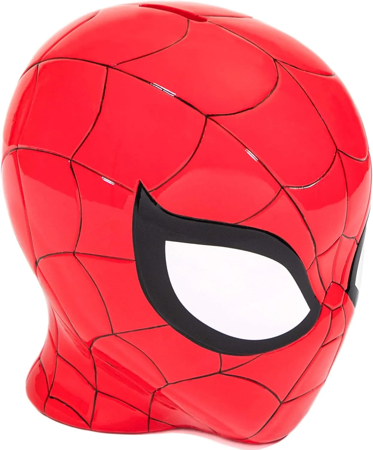 Jay Franco Marvel Spiderman Ceramic Coin Bank - Kids Decor Money Saving Piggy Bank (Official Marvel Product)