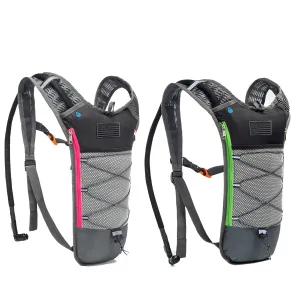 J.CARP 2 Pack Hydration Backpack Pack with 2L Hydration Bladder, Lightweight Water Backpack Keeps Water Cool up to 4 Hours, with Big Storage, for Kids Women Men Hiking Cycling Camping Music Festival