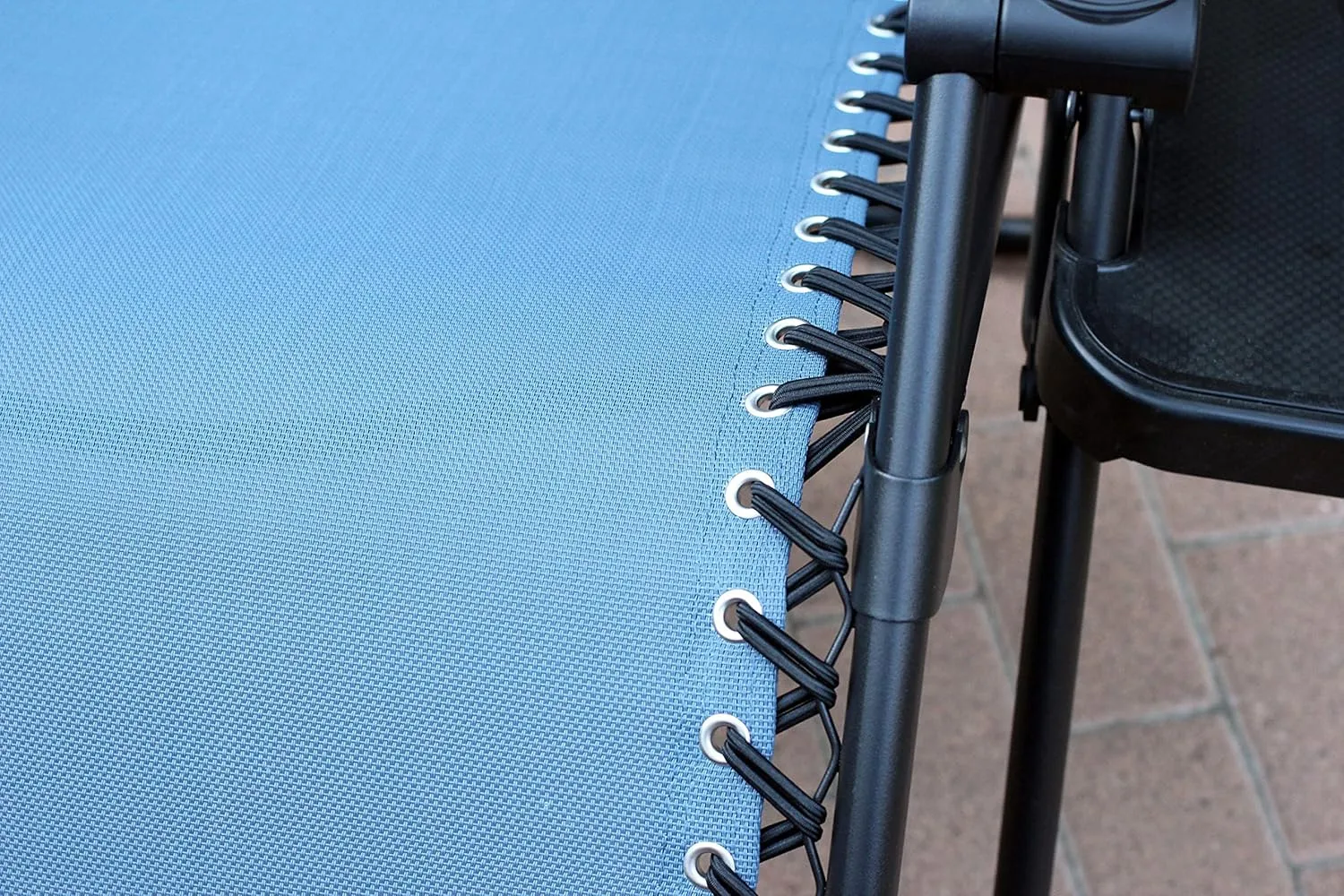 Jeco Oversized Zero Gravity Chair with Sunshade and Drink Tray, Blue