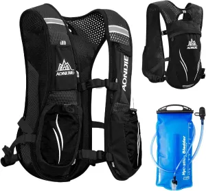 JEELAD Hydration Vest Backpack, Running and Cycling Pack with Water Bladder, for Men and Women
