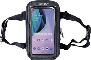 JETLIFE Moped Mobile Holder Vespa Scooter EV Bike, Moped Phone Holder Mount, Cell Phone Holder Mount, Fits All Smartphones Upto 7.2'' (Carbon Black)