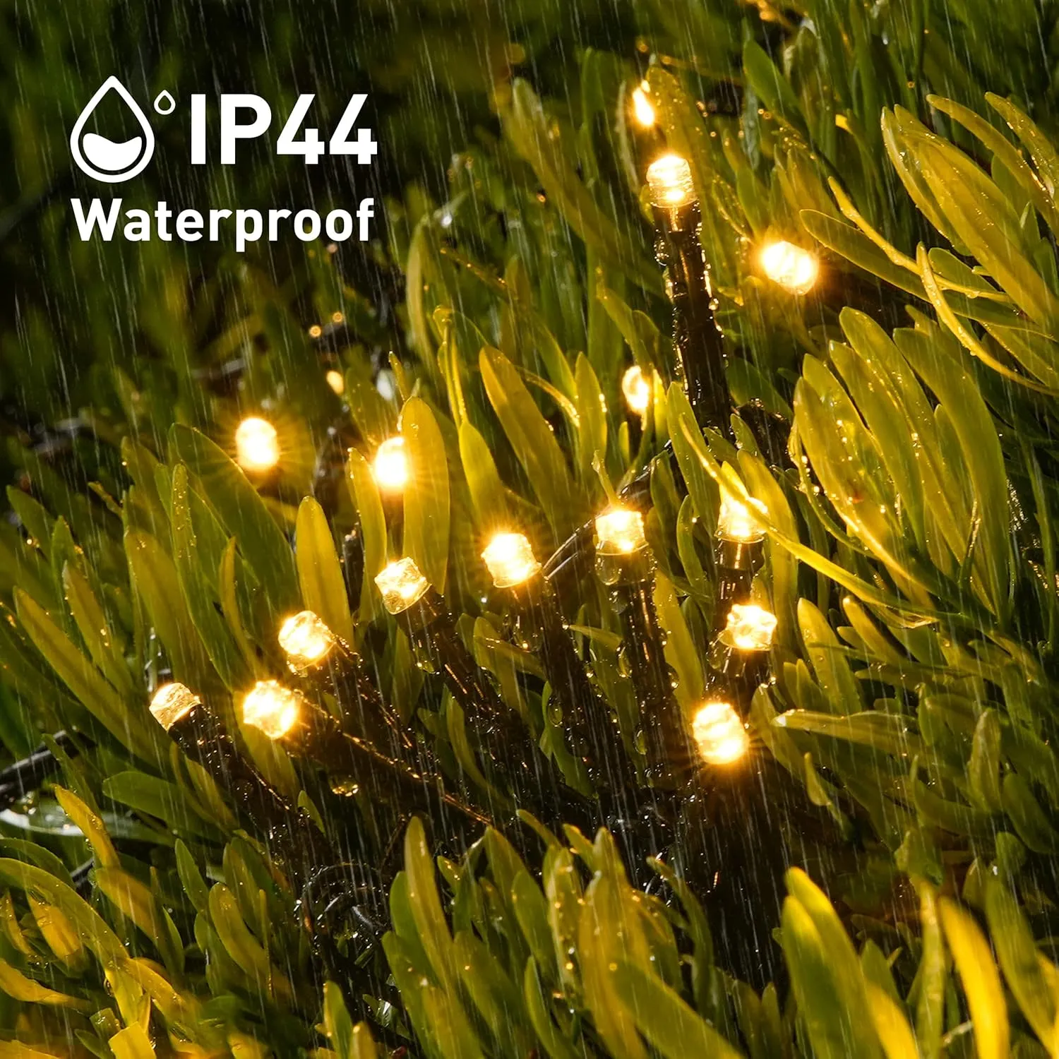 JMEXSUSS 2 Pack Solar String Lights Outdoor Waterproof - Total 400 LED 151FT Solar Lights Outdoor, 8 Modes Warm White Christmas Light for Outside Patio Yard Tree Garden Christmas Decorations