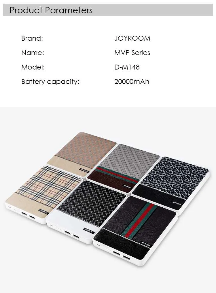 JOYROOM MVP Series 20000mah - Grey Gucci (PowerBank)