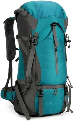 JSEIAJB 70L Hiking Camping Backpack Water-resistant Climbing Camping Outdoor Backpack Travel Sports Bag