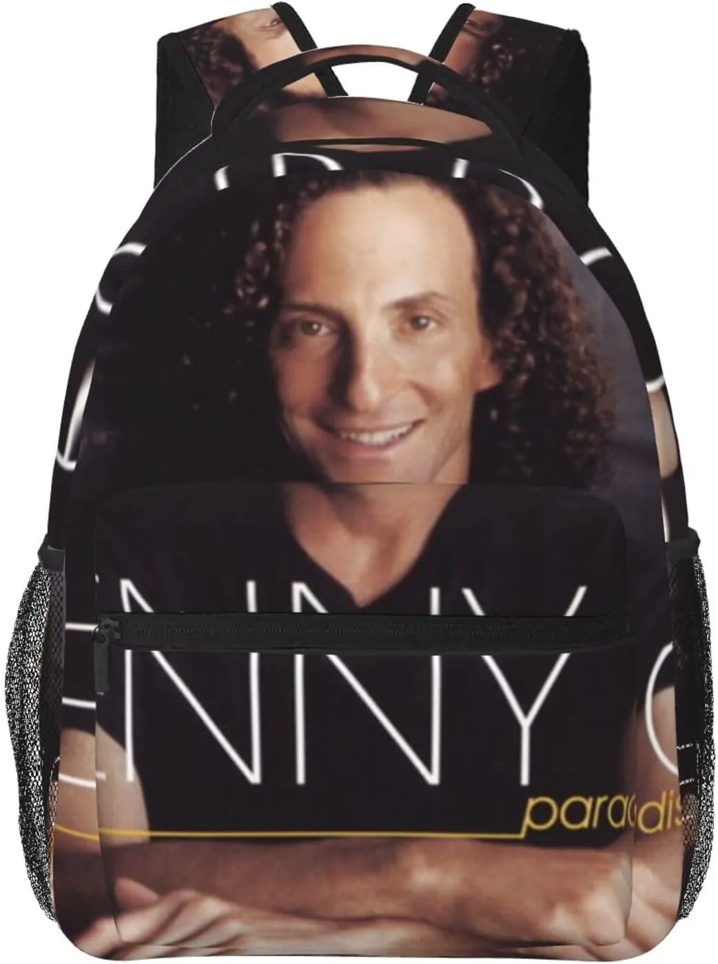 K-enny G lightweight casual student backpack with adjustable shoulder straps and cushioned back for comfort Black