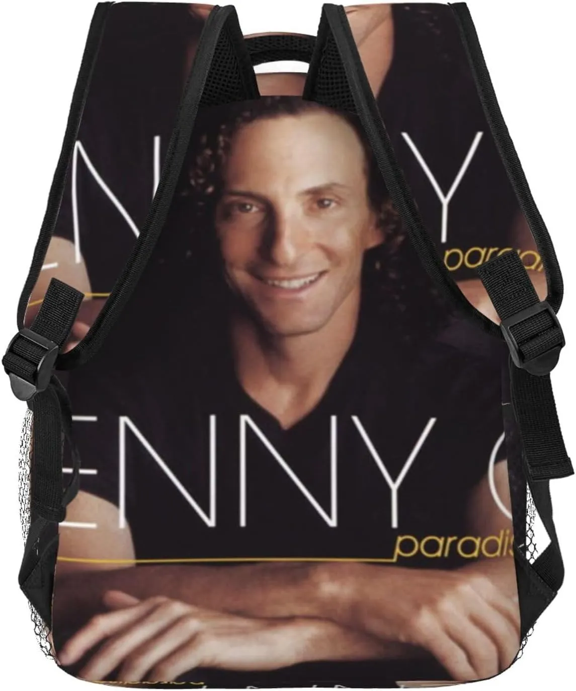 K-enny G lightweight casual student backpack with adjustable shoulder straps and cushioned back for comfort Black