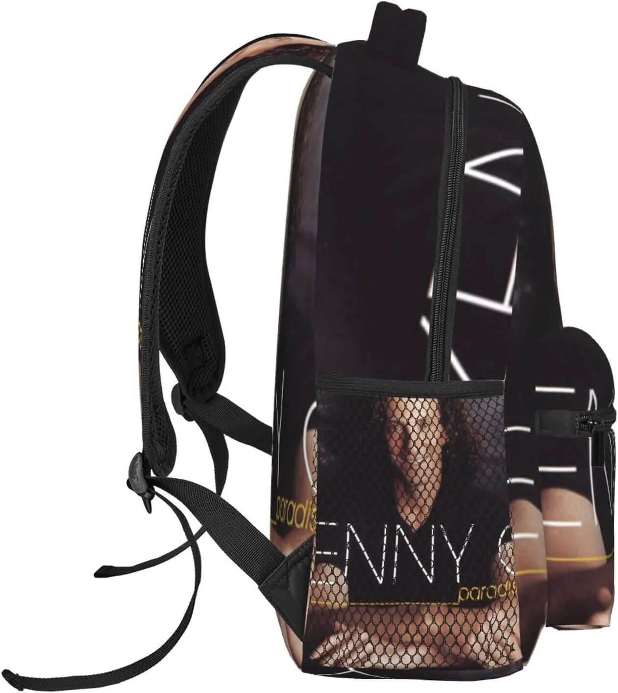 K-enny G lightweight casual student backpack with adjustable shoulder straps and cushioned back for comfort Black