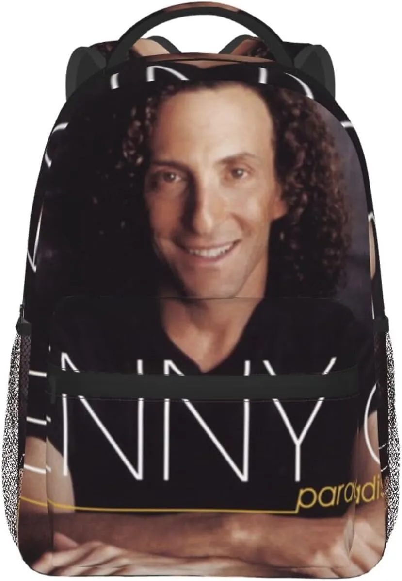 K-enny G lightweight casual student backpack with adjustable shoulder straps and cushioned back for comfort Black