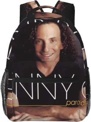 K-enny G lightweight casual student backpack with adjustable shoulder straps and cushioned back for comfort Black