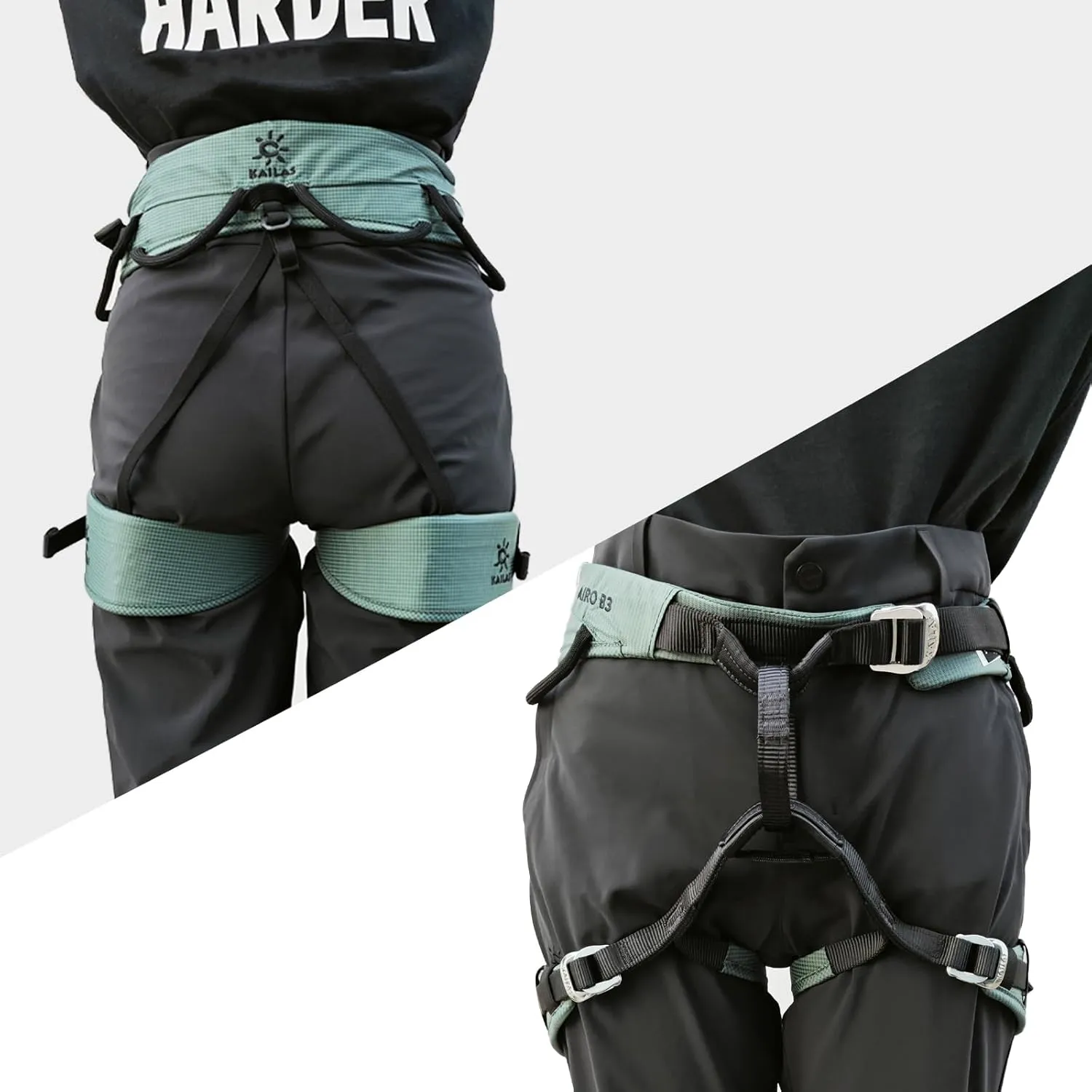 KAILAS B3 Rock Climbing Harness Men Adjustable Roofing Harness Women Indoor Climbing Rappelling Protect Durable