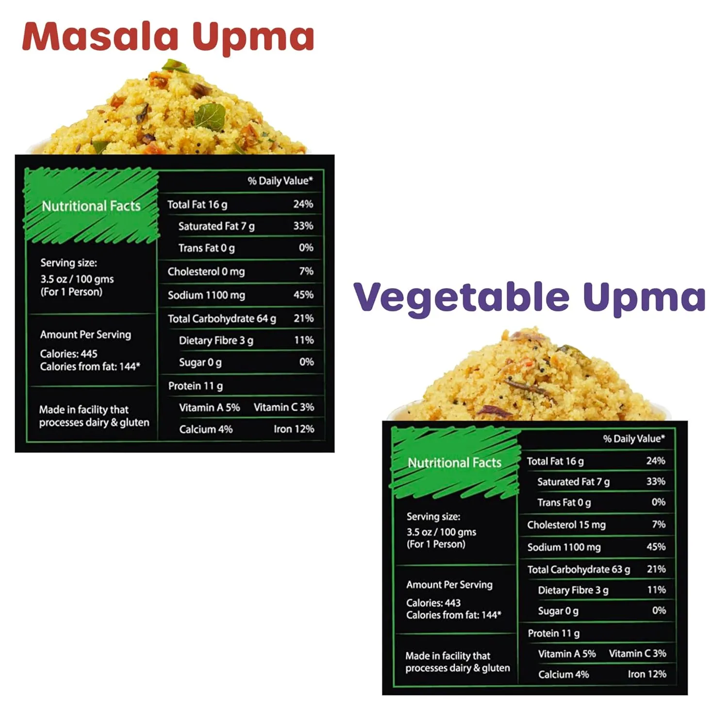 Kapka Assorted Variety Indian Meals - 5 Pack - Ready to Eat Authentic Vegan Prepared Food - Just Add Water - Microwaveable Plant-Based Snacks for Breakfast, Lunch, Non-GMO, No Additives - 3.5oz Each