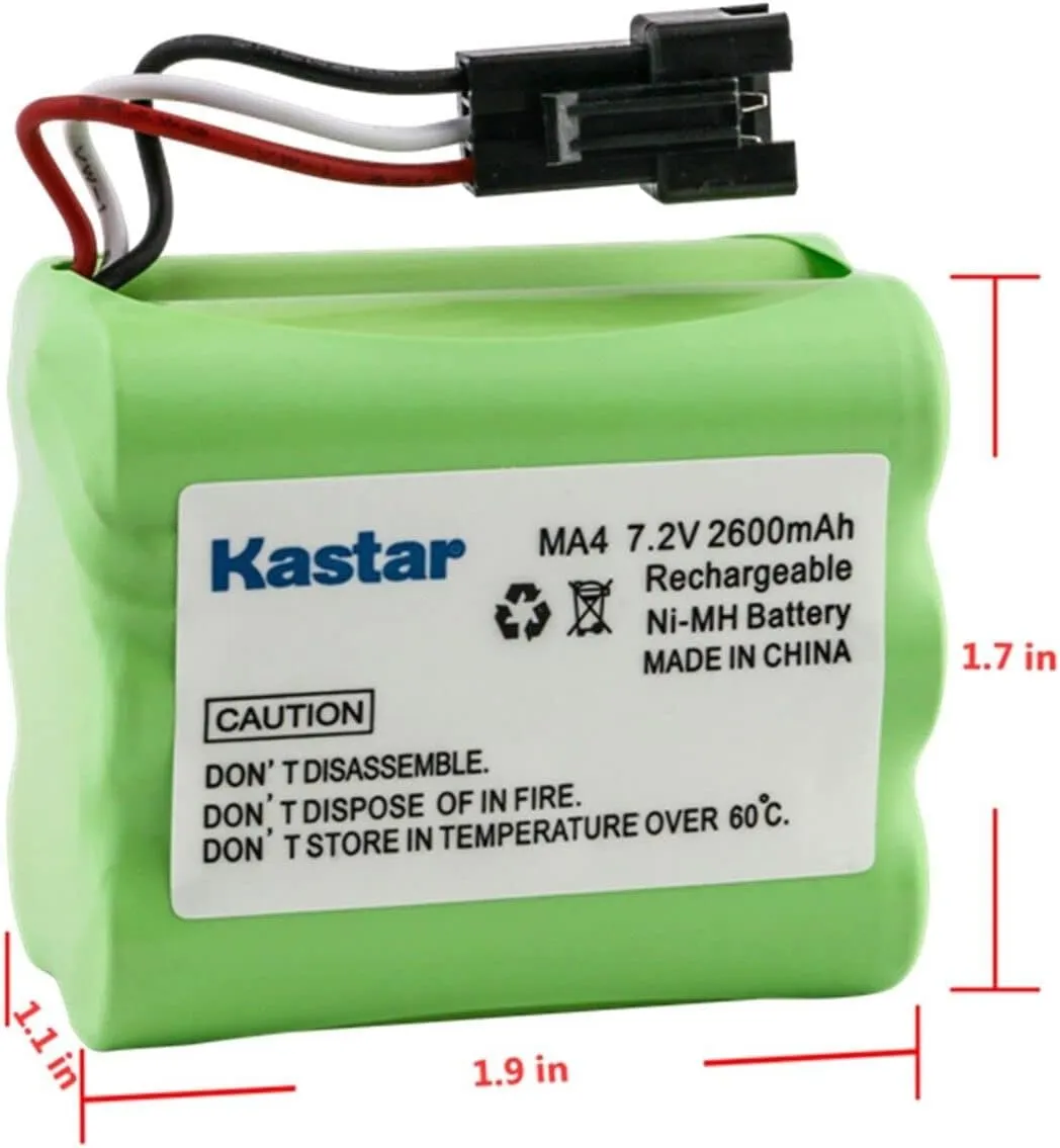 Kastar 1-Pack Ni-MH Battery 7.2V 2600mAh Replacement for Tivoli PAL iPAL Radio Audio MA-4 Replacement Battery, Tivoli PAL iPAL PAL BT PAL  Radio Audio MA4 / MA-4