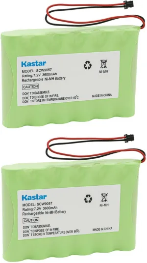 Kastar 2-Pack Battery Replacement for ADT 17000145 17000152 Impassa Wireless Alarm Systems, DSC 6PH-H-4/3A3600-S-D22 DSC Impassa SCW9055 SCW9057 BH7236-SS Self-Contained 2-Way Wireless Security System
