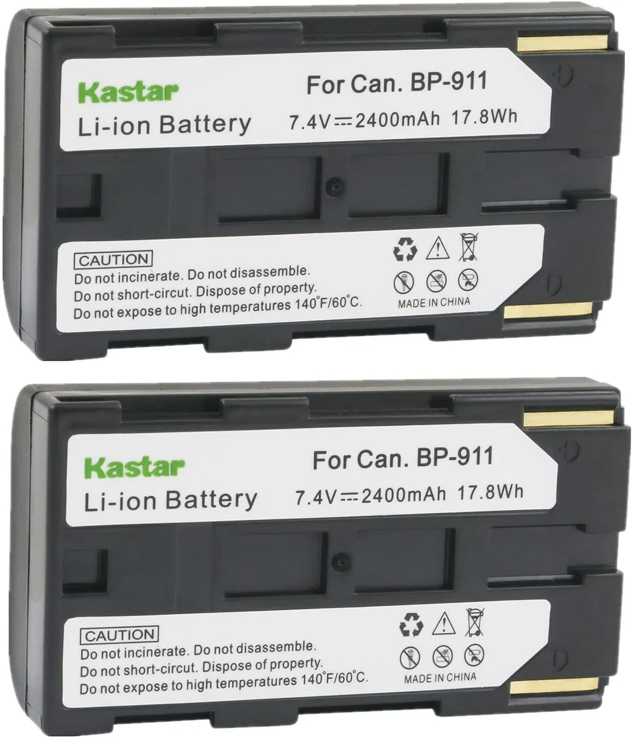 Kastar 2-Pack BP-911 / BP-915 Battery 7.2V 2400mAh Replacement for Phase One P25 Plus P25 , Phase One P30, Phase One P30 Plus P30 , Phase One P40, Phase One P40 Plus P40 , Phase One P45
