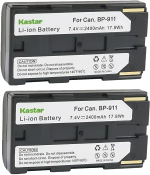 Kastar 2-Pack BP-911 / BP-915 Battery 7.2V 2400mAh Replacement for Phase One P25 Plus P25 , Phase One P30, Phase One P30 Plus P30 , Phase One P40, Phase One P40 Plus P40 , Phase One P45