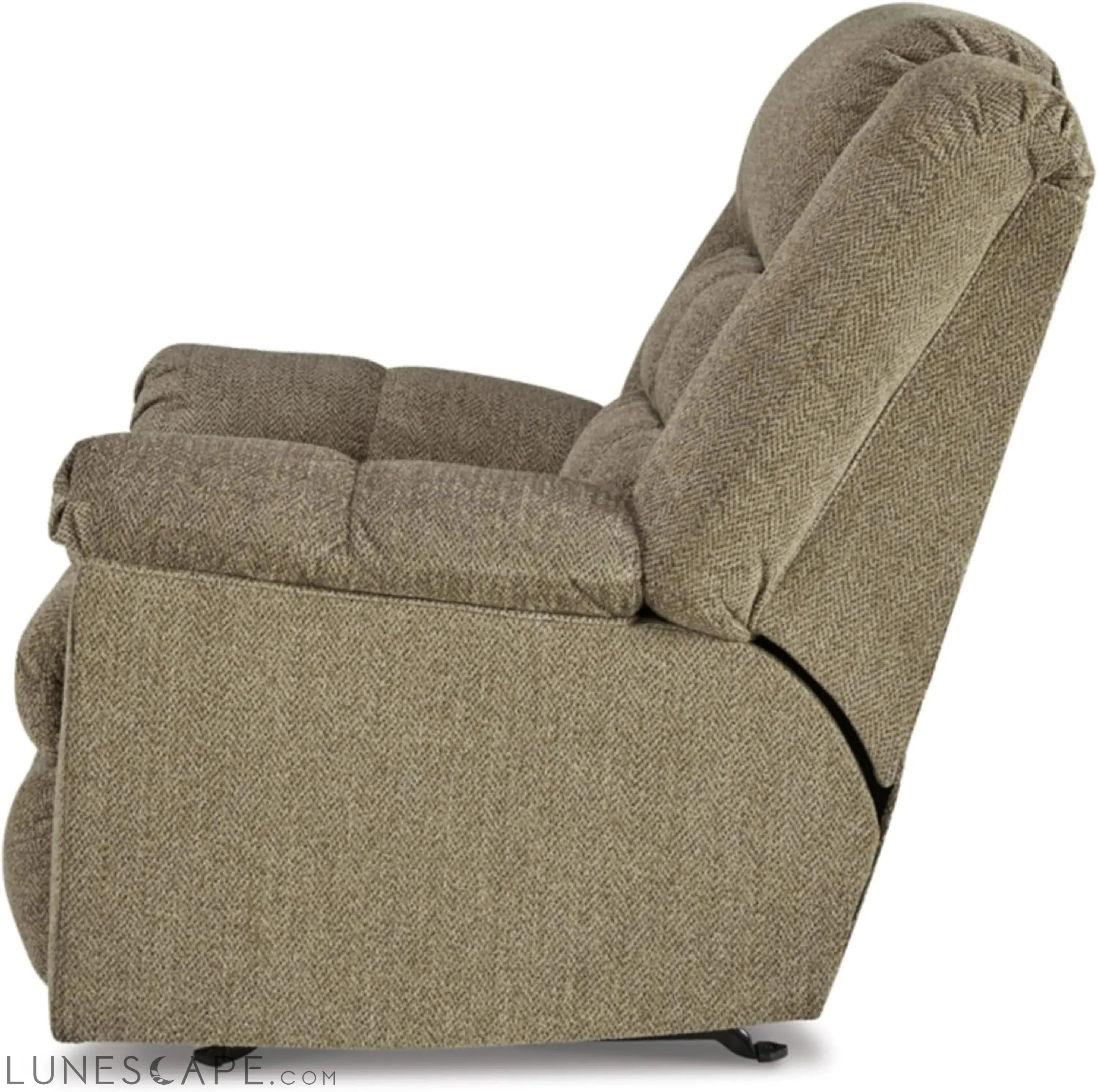 Kegler Contemporary Tufted Manual Rocker Recliner, Light Brown