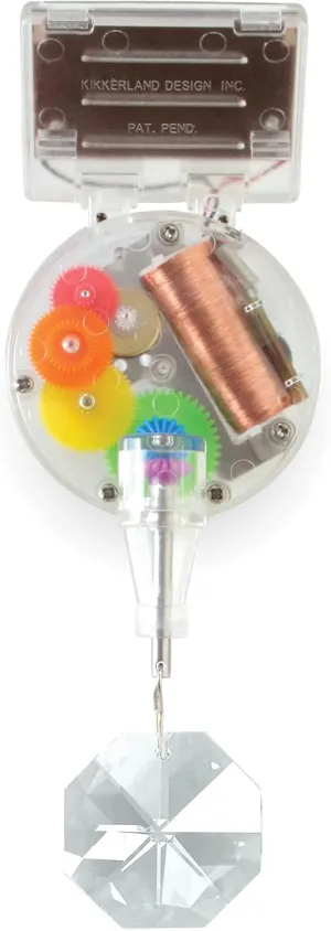 Kikkerland Solar Powered Rainbow Maker – Prism Suncatcher, Fun Home Window Decor – Unique Gift for Christmas & Birthdays – Single Crystal