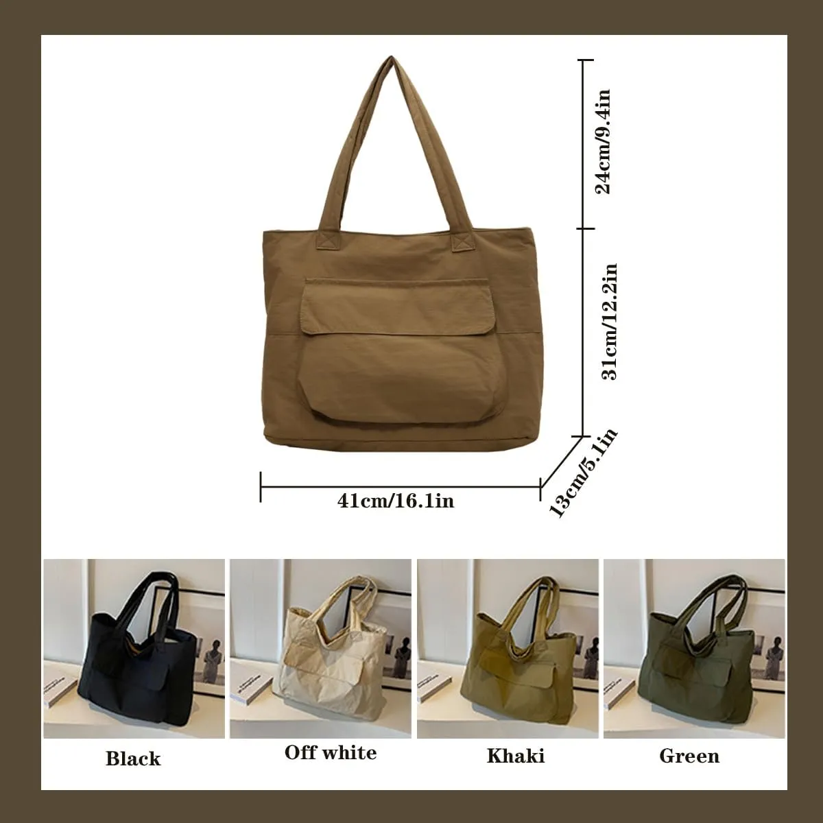 Korean version Japanese women's handbag Women's casual high-capacity commuting nylon shoulder bag
