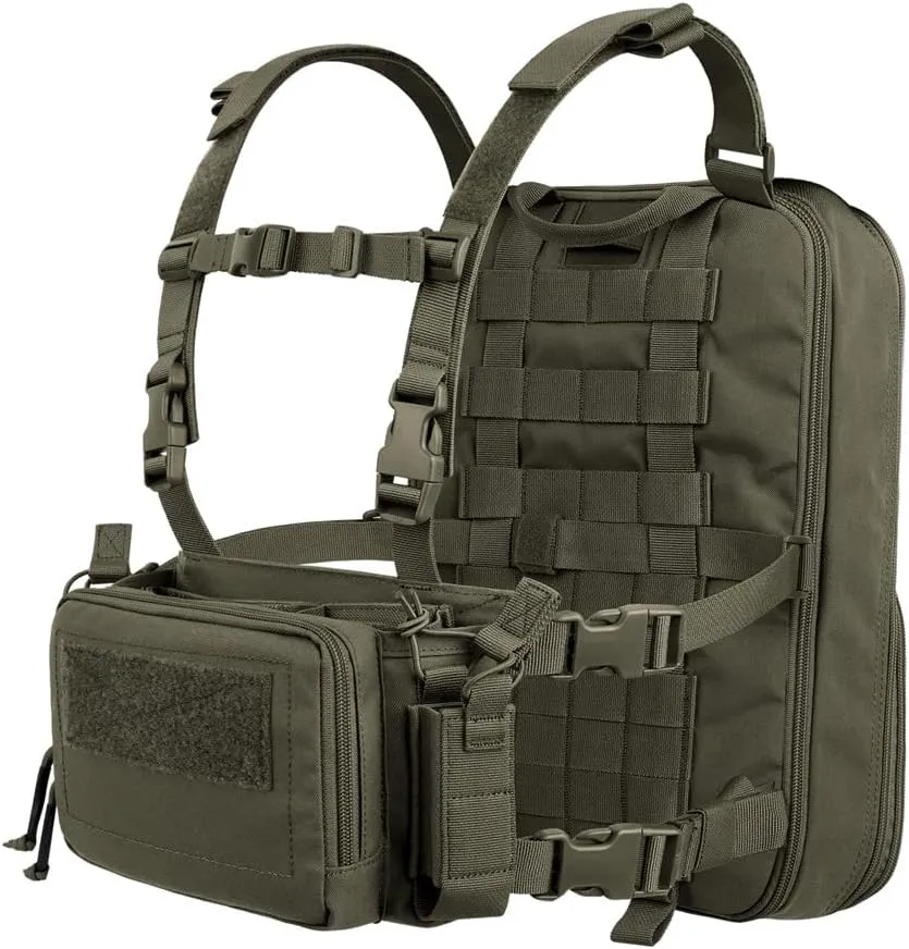 KRYDEX Tactical Expandable Backpack Molle and Tactical Chest Rig Combo RG