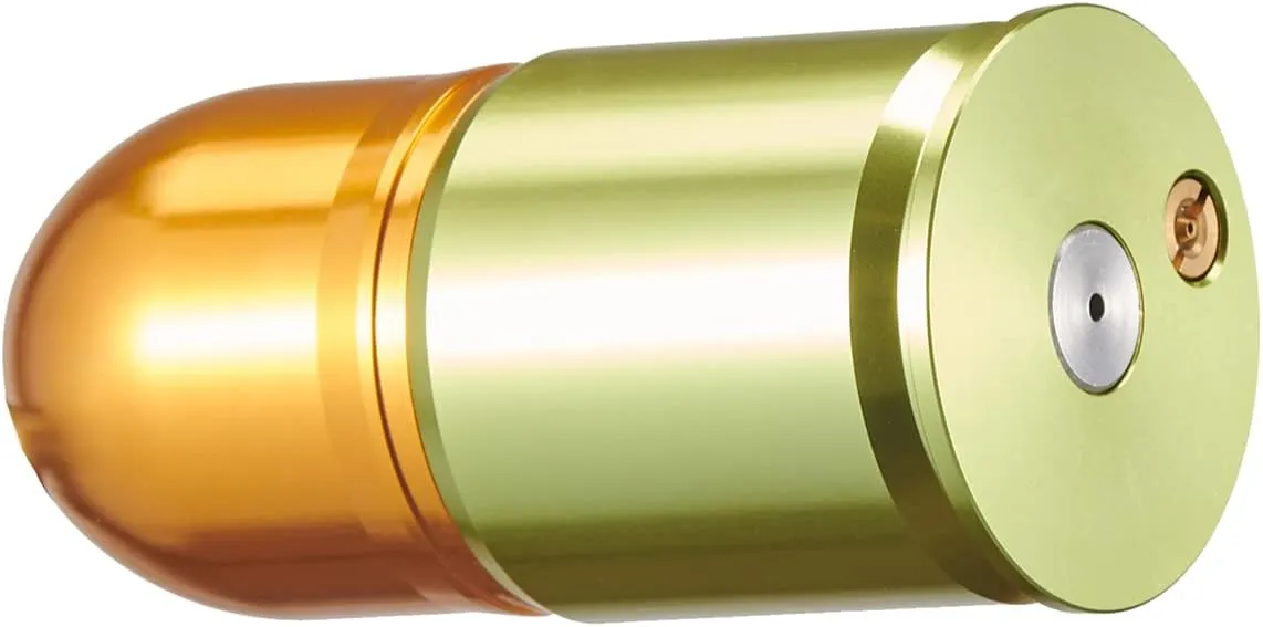 Lancer Tactical Green Gas Shell CNC Aluminum Airsoft 40mm Green Gas Shell-(60-120 Rounds, Gold/Green/Silver/Black)