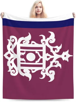 Late 19th Century Flag of Sulu Throw Blanket for Couch 40"x30" Cozy Soft Sofa Chair Bed Throw Blankets Flannel Blanket