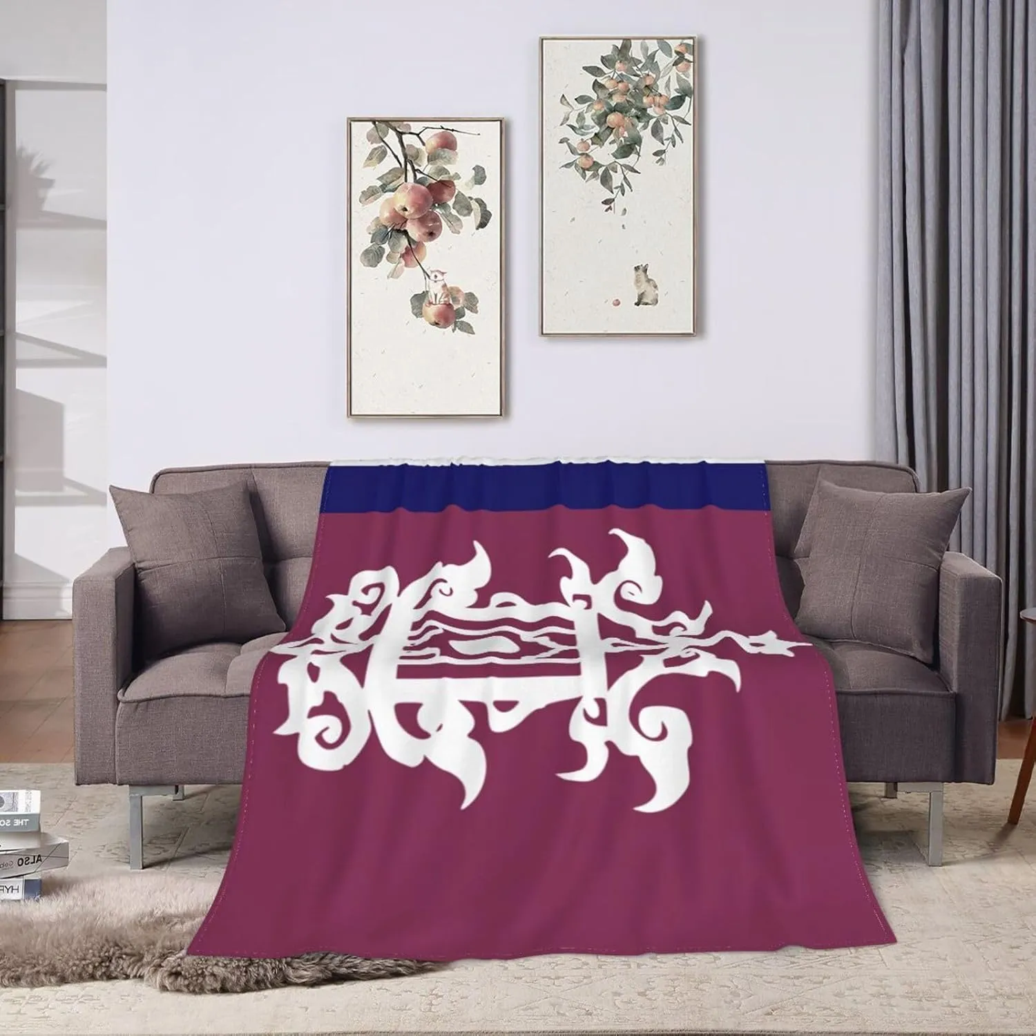 Late 19th Century Flag of Sulu Throw Blanket for Couch 40"x30" Cozy Soft Sofa Chair Bed Throw Blankets Flannel Blanket