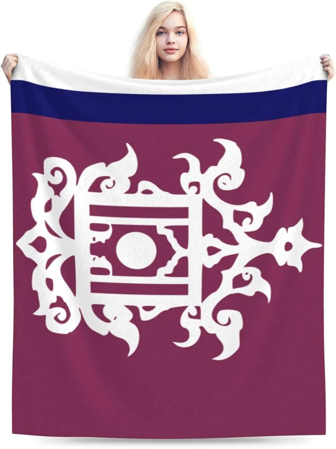 Late 19th Century Flag of Sulu Throw Blanket for Couch 40"x30" Cozy Soft Sofa Chair Bed Throw Blankets Flannel Blanket