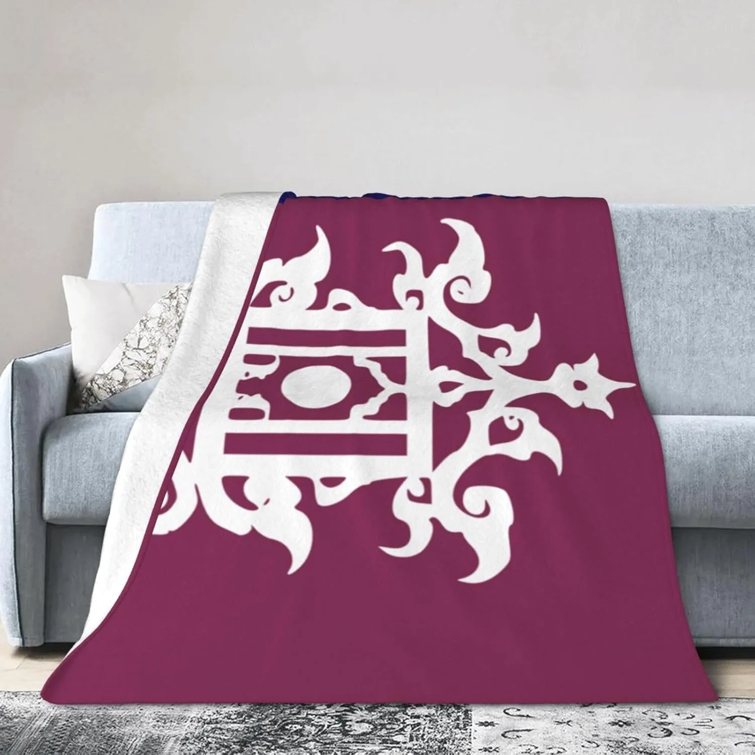 Late 19th Century Flag of Sulu Throw Blanket for Couch 40"x30" Cozy Soft Sofa Chair Bed Throw Blankets Flannel Blanket