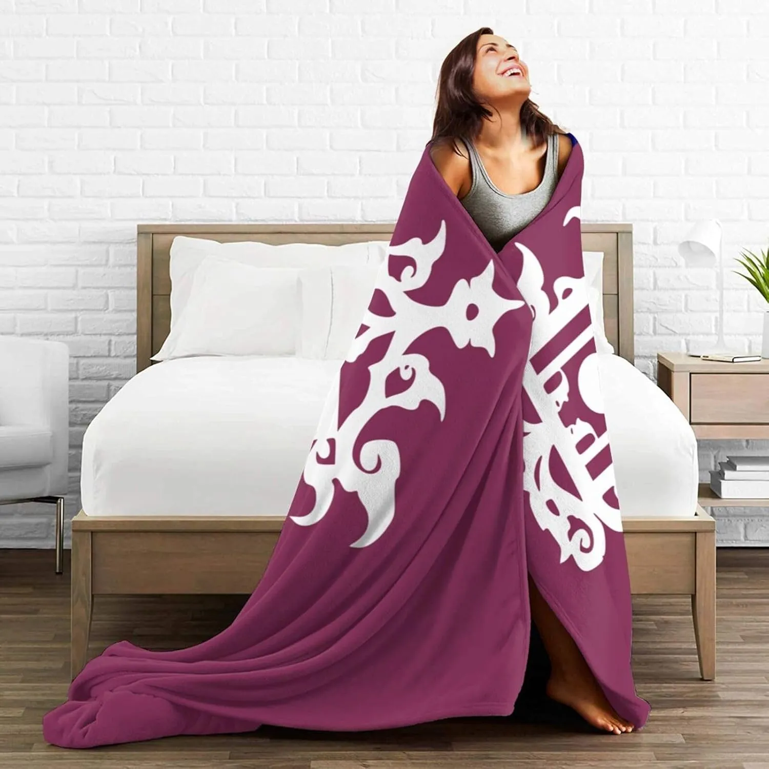 Late 19th Century Flag of Sulu Throw Blanket for Couch 50"x40" Soft Warm Cozy Sofa Chair Bed Home Decor Blanket Flannel Throw Blankets