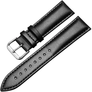 Leather Watchbands 12/14/16/18/20/21/22/24mm Watch Band Strap Steel Pin Buckle Wrist Belt Bracelet