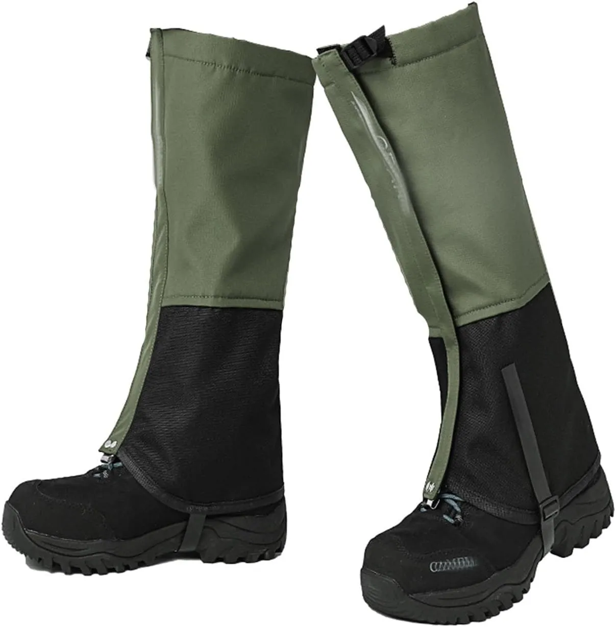 Leg Gaiters,Outdoor Gaiter,Padded Gaiters, Waterproof Zippered Leg Gaiters,Adjustable Size Sports