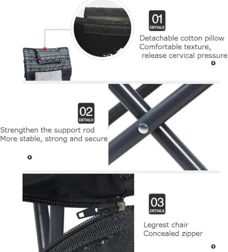 Leisure Camping Chair Folding Chair Recliner Portable Lunch Break Sports Moon Chair