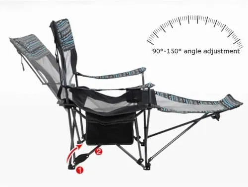 Leisure Camping Chair Folding Chair Recliner Portable Lunch Break Sports Moon Chair