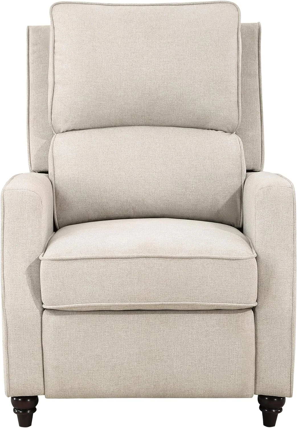 Lexicon Push Back Recliner Chair Living Room, Reclining Sofa Chair, Modern Recliner Sofa Chair, Fabric Recliner Arm Chair for Living Room/Office/Apartment, Beige