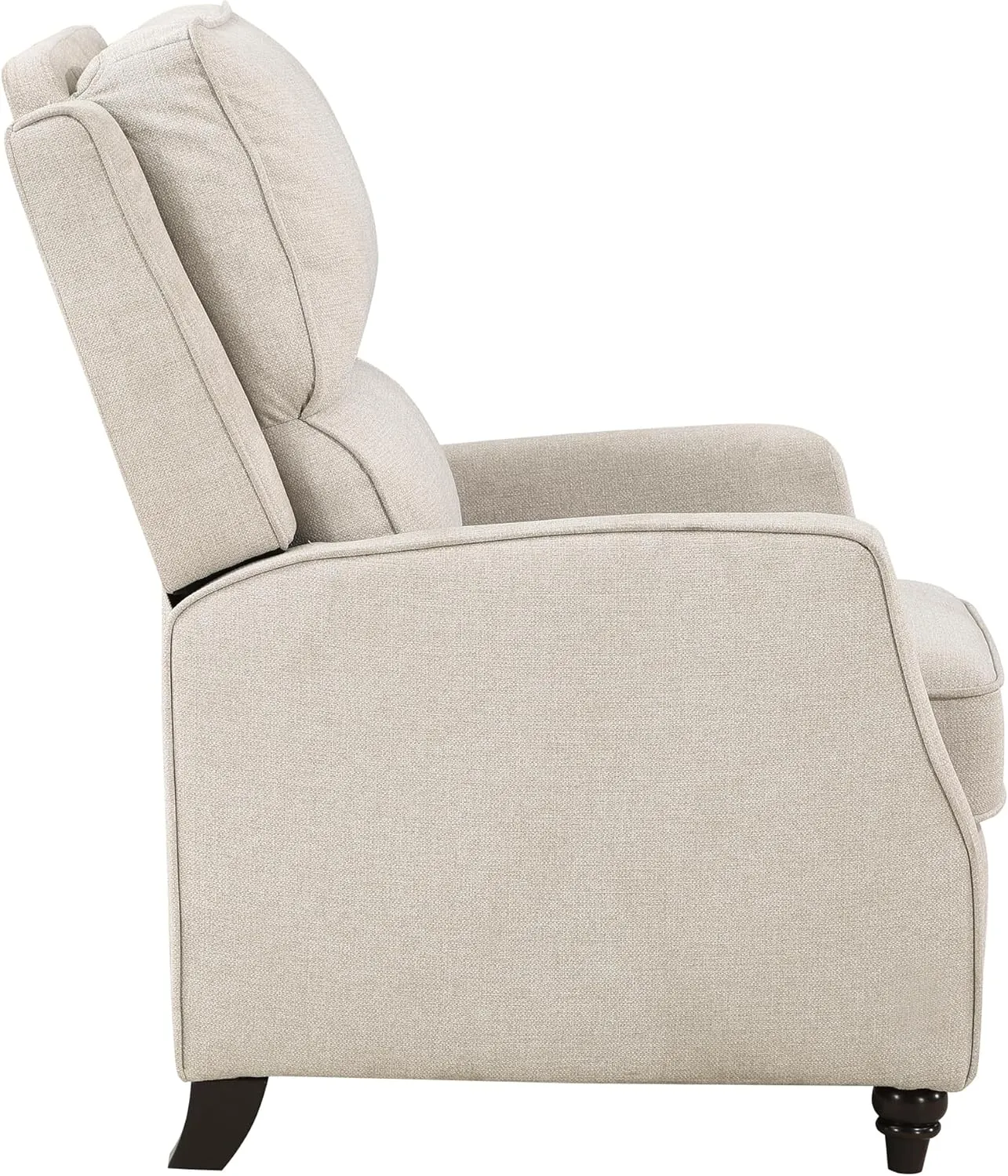 Lexicon Push Back Recliner Chair Living Room, Reclining Sofa Chair, Modern Recliner Sofa Chair, Fabric Recliner Arm Chair for Living Room/Office/Apartment, Beige