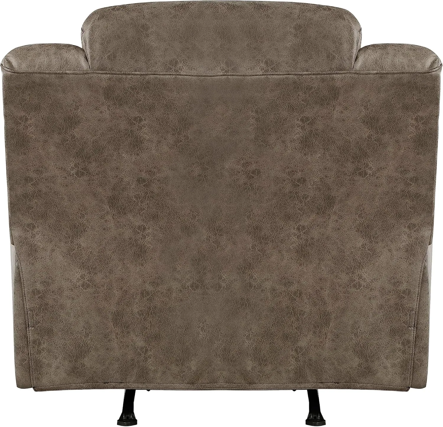Lexicon Rocker Recliner Chair for Living Room, Wall Hugger Manual Recliner Chairs, Home Theater Seating, Required Assembly, Brown​​