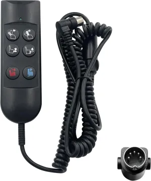 Lift Chair Power Recliner 6 Button 5 Pin Hand Control Remote Replacing ZK756HCL Replacement