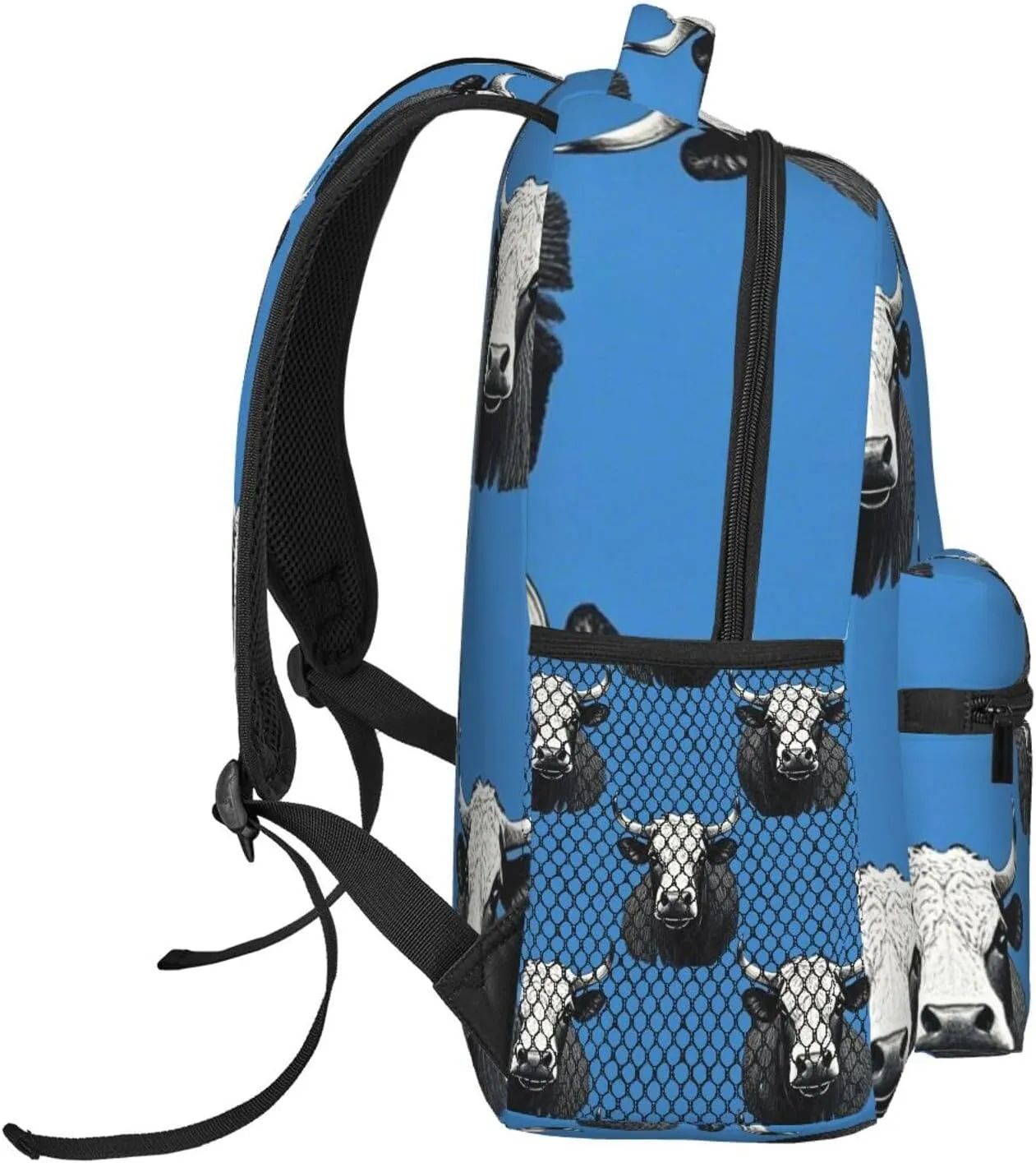 Lightweight Backpack for Gym Travel Bicycle - Big Capacity Multipurpose Anti-Theft Carry On Bag, Cute Highland Cattle Art Travel Hiking Bag & Day Pack
