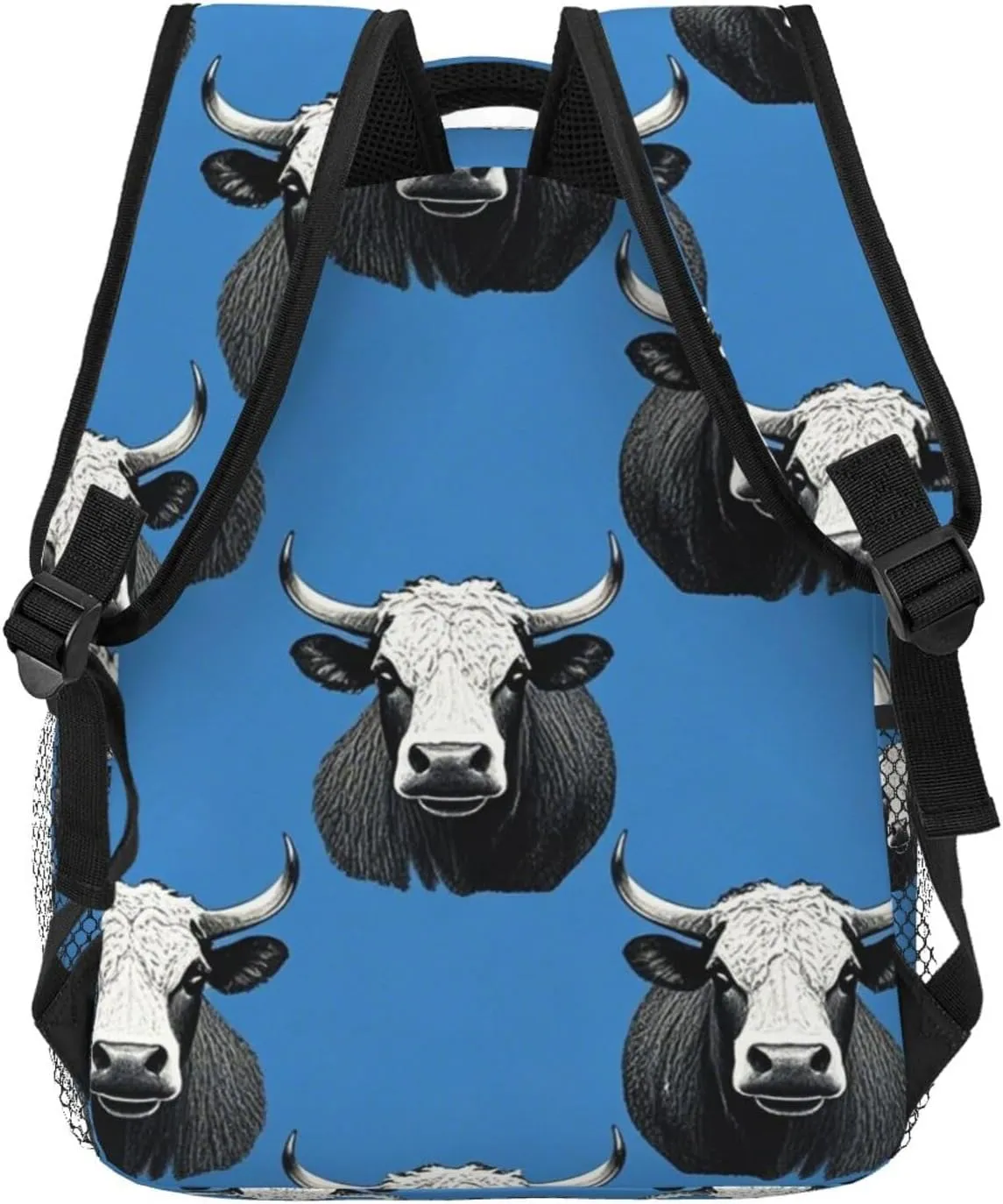 Lightweight Backpack for Gym Travel Bicycle - Big Capacity Multipurpose Anti-Theft Carry On Bag, Cute Highland Cattle Art Travel Hiking Bag & Day Pack