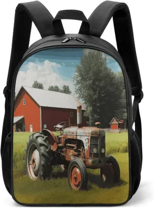 Lightweight Backpacks Cute Travel Bag Durable Company Farm Tractor Printing Small Travel Backpack For Women & Men