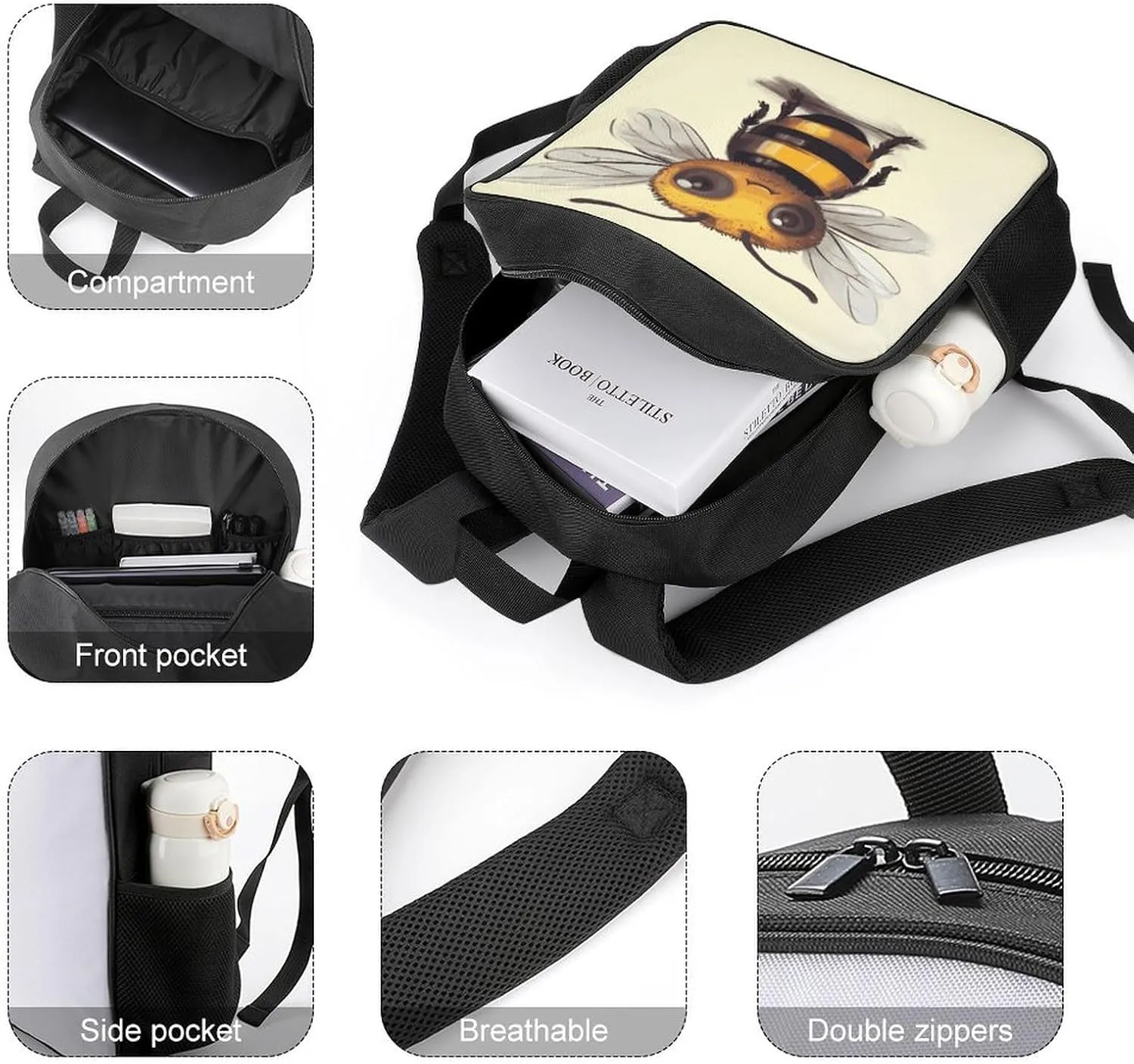Lightweight Backpacks Cute Travel Bag Durable Cute Animal Printing Small Travel Backpack For Women & Men