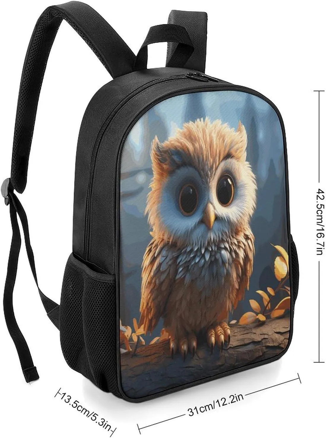 Lightweight Backpacks Cute Travel Bag Durable Cute Owl Printing Small Travel Backpack For Women & Men