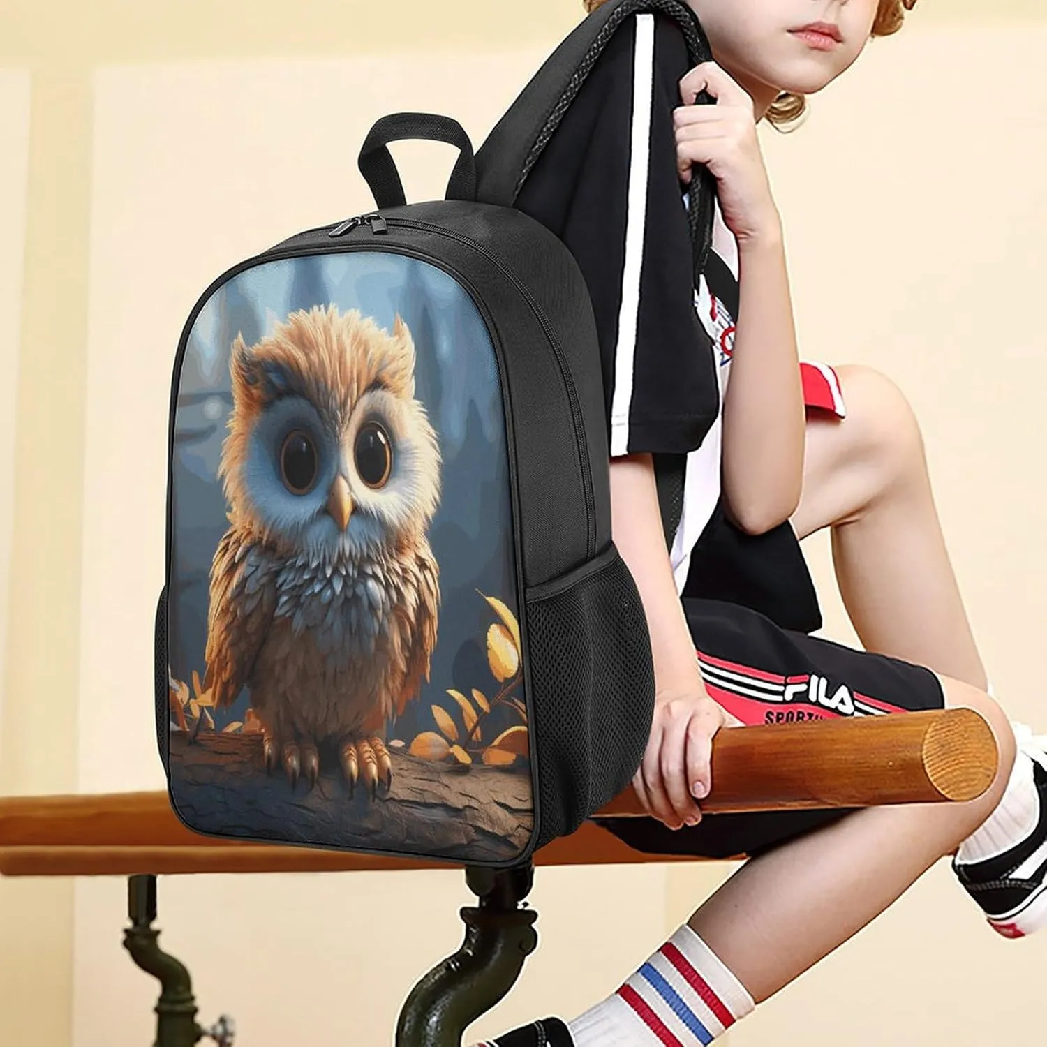 Lightweight Backpacks Cute Travel Bag Durable Cute Owl Printing Small Travel Backpack For Women & Men